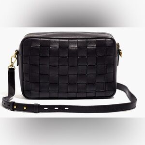 Madewell Black Crossbody Bag with Gold Hardware